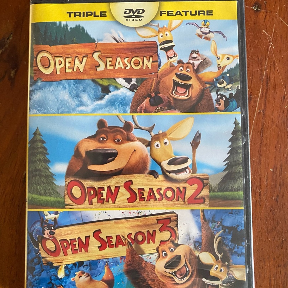 NEW IN SHRINK WRAP Open Season 1, 2, 3‎  Triple Feature DVD collection